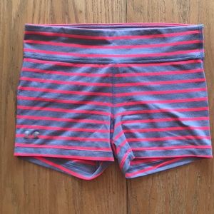 Under Armour Grey and Pink Striped Spandex